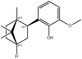 exo-2-methoxy-6-(1,7,7-trimethylbicyclo[2.2.1]hept-2-yl)phenol  Structure