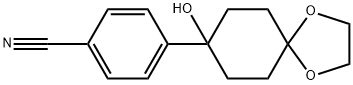 4-(8-HYDROXY-1,4-DIOXA-SPIRO[4.5]DEC-8-YL)-BENZONITRILE 구조식 이미지