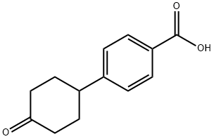 4-(4-Oxocyclohexyl)benzoic acid 구조식 이미지