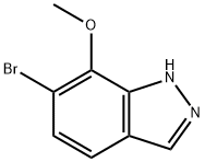 6-broMo-7-Methoxy-1H-indazole Structure