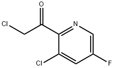 2-chloro-1-(3-chloro-5-fluoropyridin-2-yl)ethanone 구조식 이미지