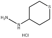 1-(tetrahydro-2H-thiopyran-4-yl)hydrazine dihydrochloride Structure