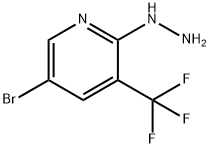 1-(5-broMo-3-(trifluoroMethyl)pyridin-2-yl)hydrazine 구조식 이미지