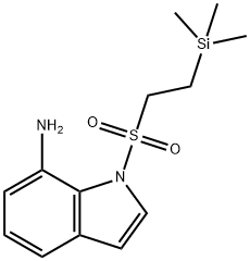 1-(2-(triMethylsilyl)ethylsulfonyl)-1H-indol-7-aMine Structure