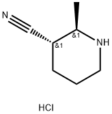 (2R,3S)-2-Methylpiperidine-3-carbonitrile hydrochloride Structure