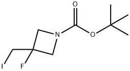 1-Boc-3-iodomethyl-3-fluoroazetidine Structure