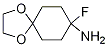 8-aMino-8-fluoro-1,4-dioxaspiro[4.5]decane Structure