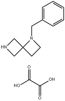 1-Benzyl-1,6-diazaspiro[3.3]heptane oxalate 구조식 이미지