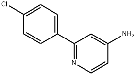 2-(4-클로로페닐)피리딘-4-aMine 구조식 이미지