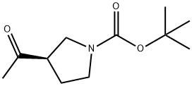 (R)-3-Acetyl-1-Boc-pyrrolidine Structure