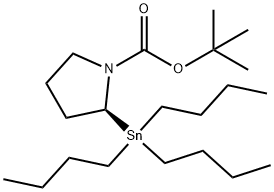 (S)-1-BOC-2-트리부틸스타나닐피롤리딘 구조식 이미지
