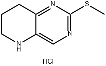 2-Methylsulfanyl-5,6,7,8-tetrahydro-pyrido[3,2-d]pyriMidine hydrochloride Structure