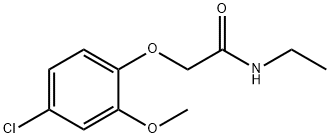 AcetaMide, 2-(4-chloro-2-Methoxyphenoxy)-N-ethyl- Structure