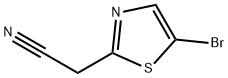 2-(5-Bromothiazol-2-yl)acetonitrile 구조식 이미지
