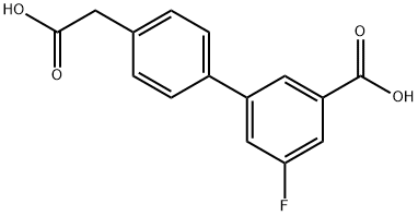 3-[4-(CarboxyMethyl)phenyl]-5-fluorobenzoic acid Structure