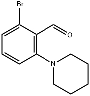 2-브로모-6-(피페리딘-1-일)벤즈알데히드 구조식 이미지