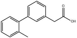 [3-(2-Methylphenyl)phenyl]acetic acid Structure
