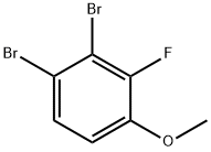 3,4-DibroMo-2-플루오로아니솔 구조식 이미지