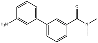 3-(3-아미노페닐)-N,N-디메틸벤즈아미드 구조식 이미지