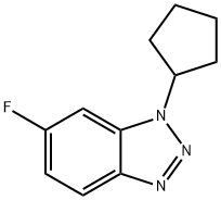 1-Cyclopentyl-6-fluoro-1,2,3-benzotriazole Structure