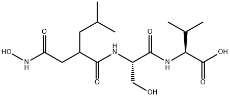 L-N-(N-hydroxy-2-isobutylsuccinamoyl)seryl-L-valine Structure