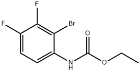 ethyl 2-bromo-3,4-difluorophenylcarbamate 구조식 이미지