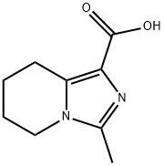 5,6,7,8-tetrahydro-3-methyl-Imidazo[1,5-a]pyridine-1-carboxylic acid Structure