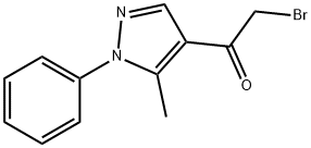 2-BROMO-1-(5-METHYL-1-PHENYL-1H-PYRAZOL-4-YL)-1-ETHANONE 구조식 이미지