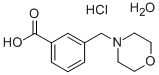 3-(MORPHOLIN-4-YLMETHYL)BENZOIC ACID HYDROCHLORIDE HYDRATE Structure