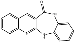12H-퀴노[2,3-B][1,5]벤조디아제핀-12-ONE,5,11-DIHYDRO- 구조식 이미지