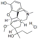 [5alpha,7alpha(R)]-4,5-epoxy-3-hydroxy-6-methoxy-alpha,17-dimethyl-alpha-propyl-6,14-ethenomorphinan-7-methanol hydrochloride Structure
