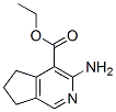 5H-Cyclopenta[c]pyridine-4-carboxylicacid,3-amino-6,7-dihydro-,ethylester(9CI) 구조식 이미지