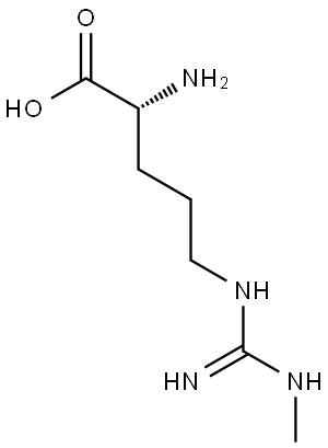 NG-모노메틸-D-아르기닌모노아세테이트 구조식 이미지