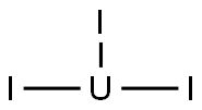 uranium triiodide Structure