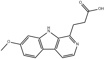 7-메톡시-b-카르볼린-1-프로피온산 구조식 이미지