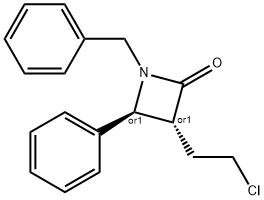 (3S,4R)-1-benzyl-3-(2-chloroethyl)-4-phenylazetidin-2-one 구조식 이미지