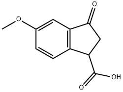 2,3-DIHYDRO-5-METHOXY-3-OXO-1H-INDENE-1-CARBOXYLIC ACID Structure