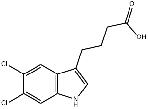 1H-Indole-3-butanoic acid, 5,6-dichloro- Structure