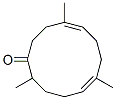 4,8,12-trimethyl-4,8-cyclododecadien-1-one  Structure