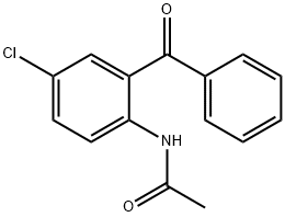 N-(2-benzoyl-4-chloro-phenyl)acetamide Structure