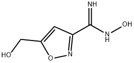 3-이속사졸카르복스이미드아미드,N-히드록시-5-(히드록시메틸)- 구조식 이미지