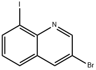 3-Bromo-8-iodoquinoline 구조식 이미지