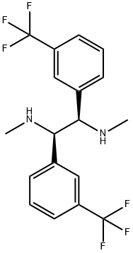 (1R,2R)-(+)-N,N'-DIMETHYL-1,2-BIS[3-(TRIFLUOROMETHYL)PHENYL!-1,2-ETHANE DIAMINE, 99 Structure