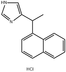 4-(1-나프탈렌-1-일에틸)이미다졸염산염 구조식 이미지