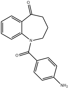 1-(4-AMino-benzoyl)-1,2,3,4-tetrahydro-benzo[b]azepin-5-one Structure