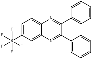 2,3-Diphenyl-6-(pentafluorosulfanyl)quinoxaline Structure