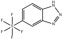 5-(Pentafluorosulfanyl)-1H-benzotriazole 구조식 이미지