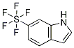 6-(Pentafluorosulfanyl)-1H-indole 구조식 이미지