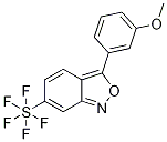 3-(3-Methoxyphenyl)-6-(pentafluorosulfanyl)benzo[c]isoxazole Structure