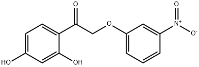 Ethanone, 1-(2,4-dihydroxyphenyl)-2-(3-nitrophenoxy)- Structure